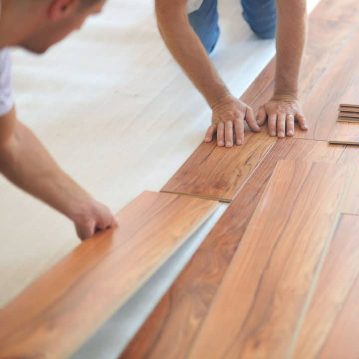 installing laminate flooring in new home indoor