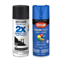 Rustoleum 2X ultra cover spray paint, Krylon colormaxx spray paint