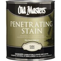 a gallon of old masters penetrating stain in cedar